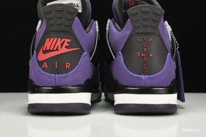 AJ4-766302 4 Jordan Scott x Purple Retro Travis 0826